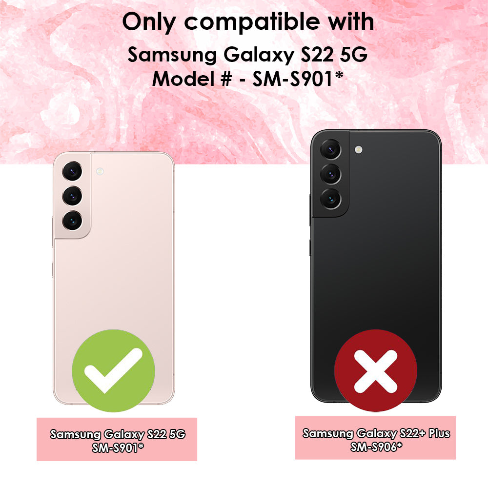 For Samsung Galaxy S22 Case iCoverLover Slim Shock-proof Cover Clear